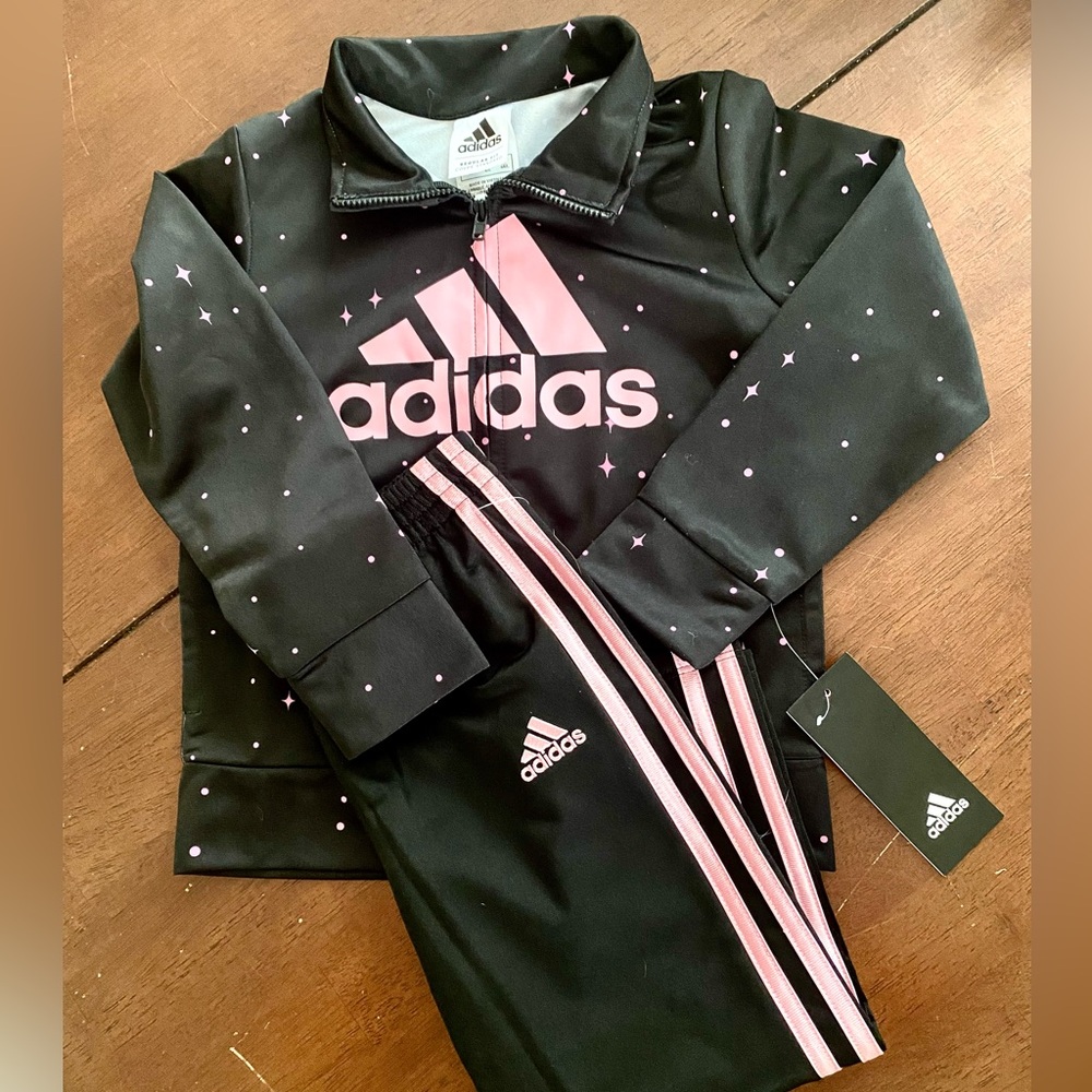 Adidas kid’s matching tracksuit set
